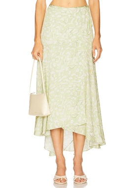 [冬季新品]Alexis ALZENA 半身裙 天蓝 REVOLVE小众