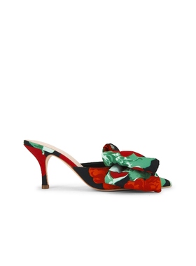 Loeffler Randall Margot Bow Mule 红色，绿色REVOLVE小众新款