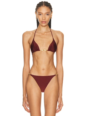 Shani Shemer MARLIN 比基尼内衣 revolve小众新款 葡萄酒色