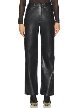 [冬季新品]Rag & Bone SHEA 直筒裤 黑色 美式休闲风REVOLVE小众