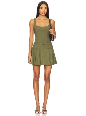 SOVERE DEMI 连衣裙 橄榄色REVOLVE小众新款