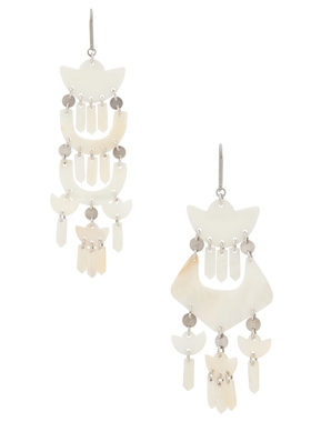 Isabel Marant YUE LONG 耳饰 revolve小众新款 白色