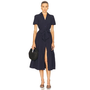 Walker Brochu ALINA 裙子 REVOLVE小众 藏青色 春夏新品