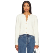 春季 羊毛衫 新品 Steve Madden简约白色针织开衫 REVOLVE冬季 保暖