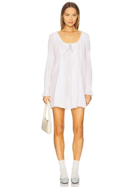 [冬季新品]LPA 裙子礼服裙迷你睡裙宽松休闲长袖短裙REVOLVE