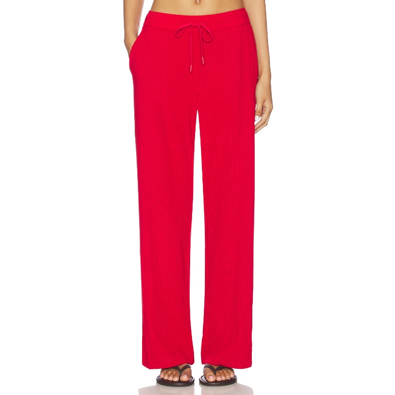 Beyond Yoga BREATHE EASY 长裤 红色 美式休闲风REVOLVE小众新款