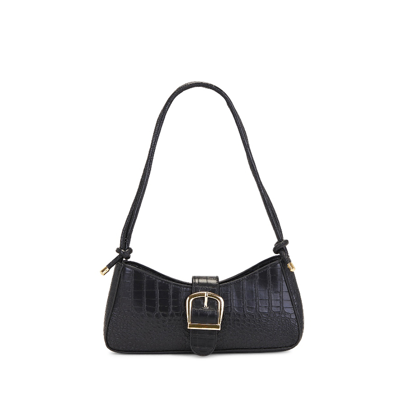 8 Other Reasons 鳄鱼压纹黑色手提包简约静奢腋下包REVOLVE新款