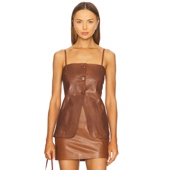 MILANA 上装 棕色 LAMARQUE y2k辣妹风REVOLVE小众新款