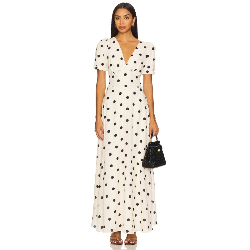 MORE TO COME DEVIN 裙子 奶油色REVOLVE小众新款