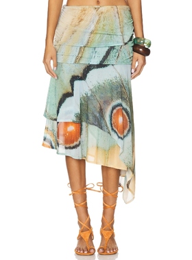 Feners Festa Skirt Marbre Baby BlueREVOLVE小众新款