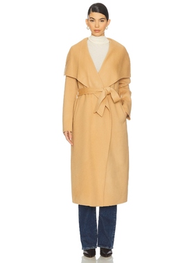 Soia & Kyo BRITTA 大衣 棕黄色 老钱风REVOLVE小众新款
