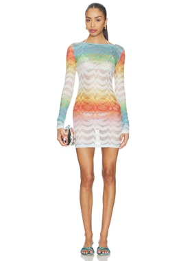 Missoni LONG SLEEVE MINI DRESS 长袖迷你裙 revolve小众新款
