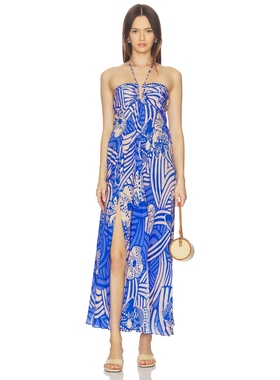 Poupette St Barth CARLA 裙子 蓝色REVOLVE小众新款