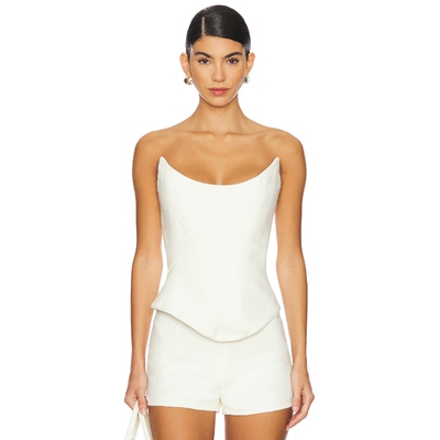 Mother of All NEMESIS 紧身衣 奶油色 y2k辣妹风REVOLVE小众新款