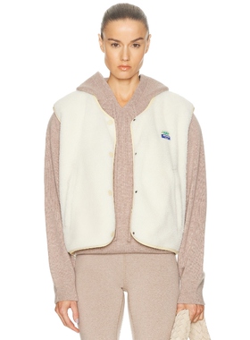 American Vintage HOKTOWN 背心 白色 运动复古风REVOLVE小众新款