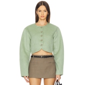 休闲风REVOLVE小众新款 ALIGNE 薄荷色 美式 ANGELINA 夹克