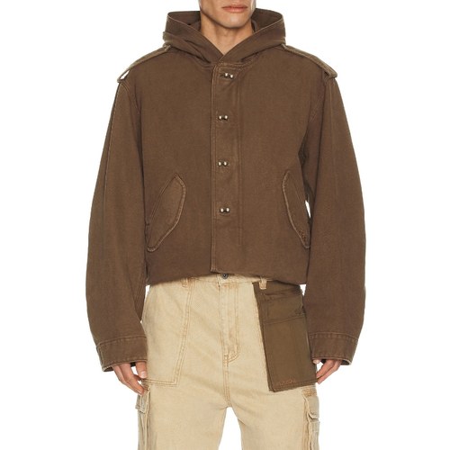 WE11DONE FOLDED 夹克 棕色REVOLVE小众新款