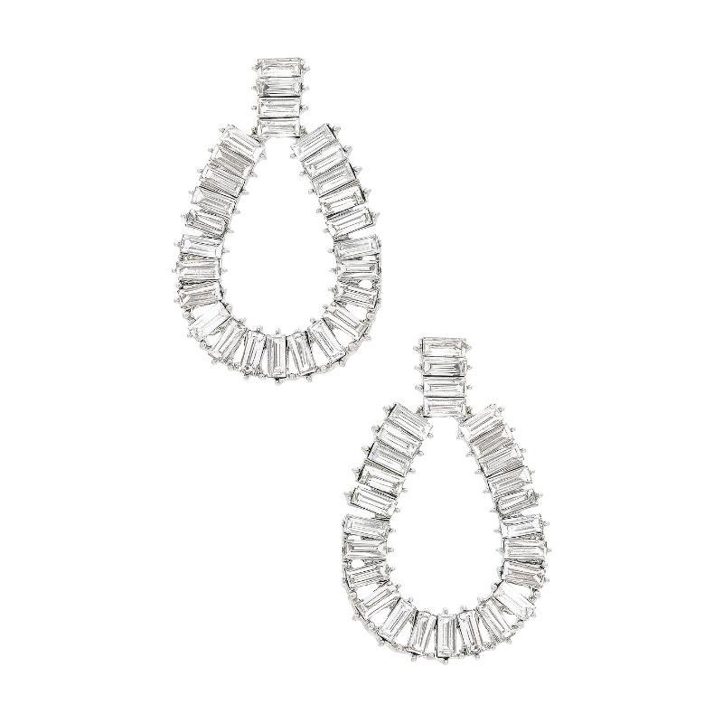 SHASHI EMPRESS 耳饰revolve时尚小众新款银色