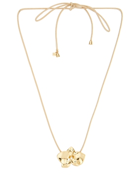 Ettika NATURAL CORD FLOWER 垂褶项链 revolve小众新款