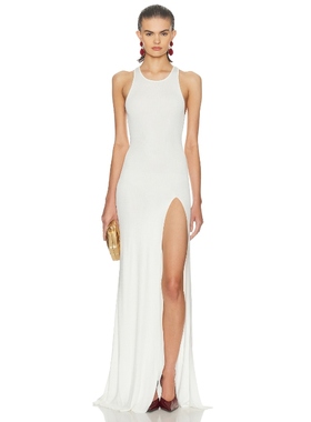 [冬季新品]Helsa高开叉连衣裙极简老钱风背心裙REVOLVE