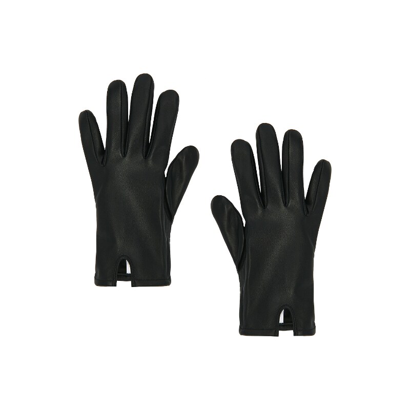Bronx and Banco Short Faux Leather Gloves 黑色REVOLVE小众新