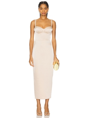 Katie May TEAGAN 裙子棕黄色REVOLVE小众新款