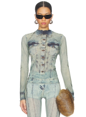 KNWLS HALCYON 上装 revolve小众新款 蓝色