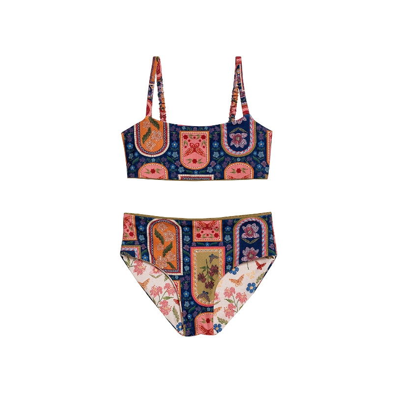 Agua Bendita SKY FIORE 比基尼套装 Black,BrownREVOLVE小众新款