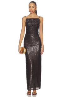 巧克力色revolve小众新款 裙子 Bridge Bec