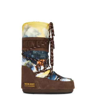 BOOT 雪地靴REVOLVE小众新款 滑雪鞋 时尚 棕色高筒靴子女款 MOON