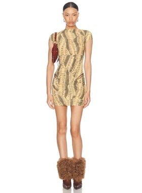 KNWLS SION 羊毛裙子深黄色REVOLVE小众新款