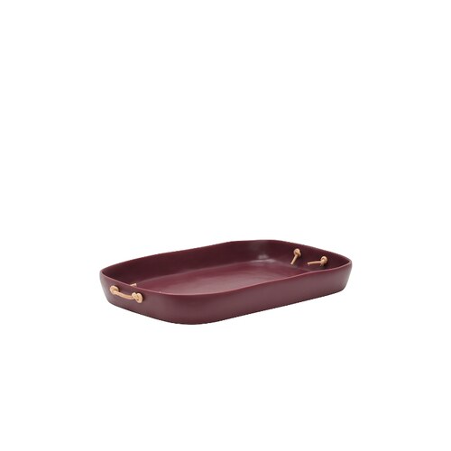 Tina Frey Designs Extra Large Tray 酒红色REVOLVE小众新款