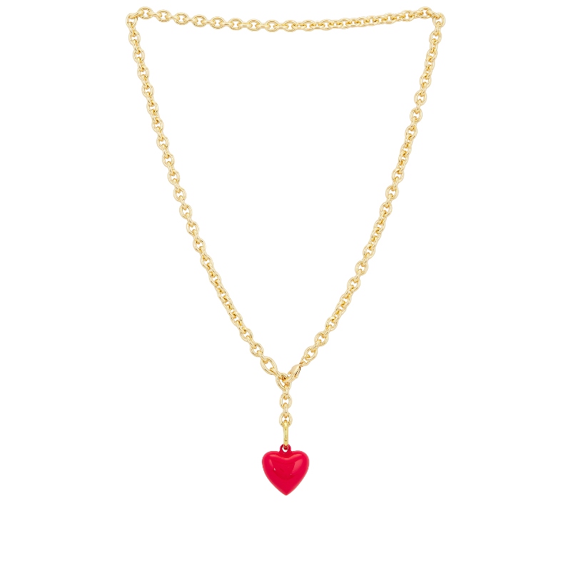 Roxanne Assoulin HAPPY HEART 项链 金属金色REVOLVE小众新款
