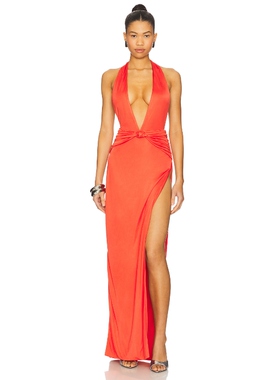 retrofete CORRALEE 裙子 红色 性感礼服REVOLVE小众新款