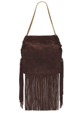 Veronica Beard Fringe Slouch Shoulder Bag 棕色 REVOLVE小众新