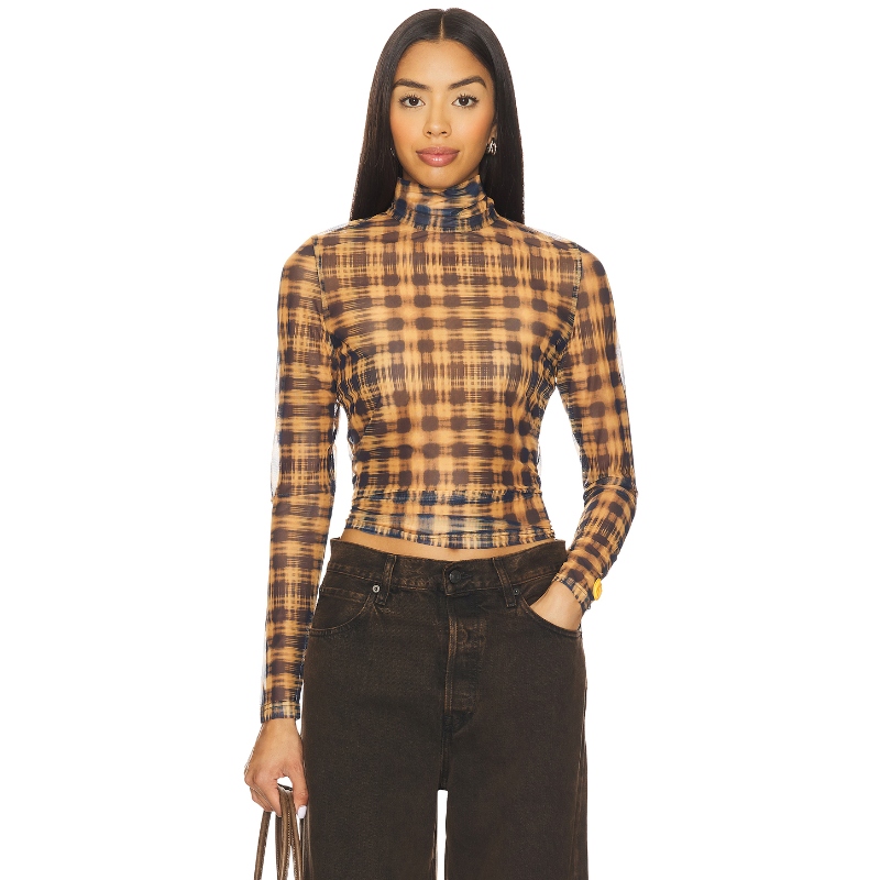 [冬季内搭]PH5 SULLEY 上装棕色y2k辣妹风REVOLVE小众新款