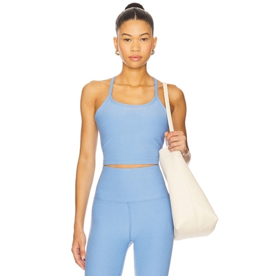 Beyond Yoga Spacedye Slim Racerback Cropped Tank Top Baby Bl