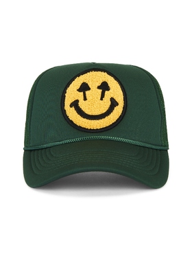 [冬季新品]Happy Caps DOUBLE 卡车司机帽 绿色REVOLVE小众