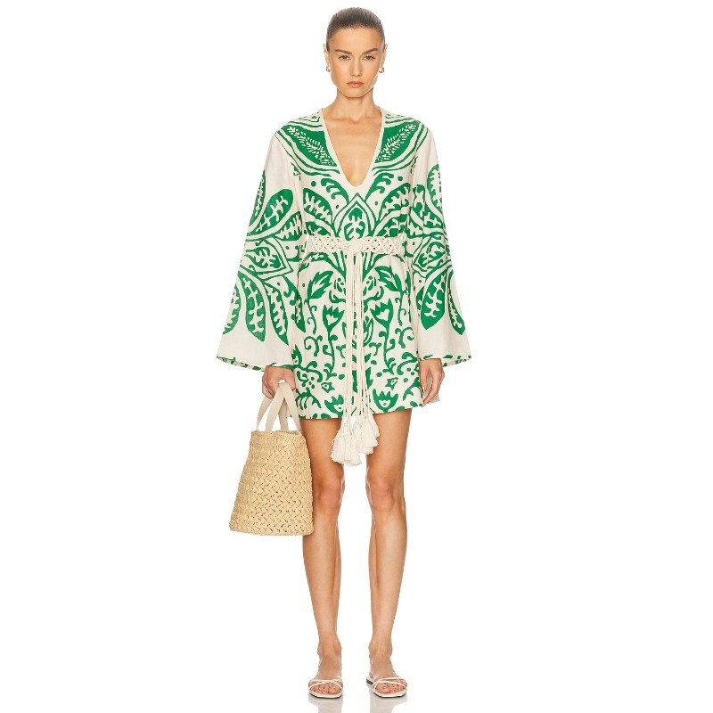 Alexis NORIKO 裙子 绿色REVOLVE小众新款