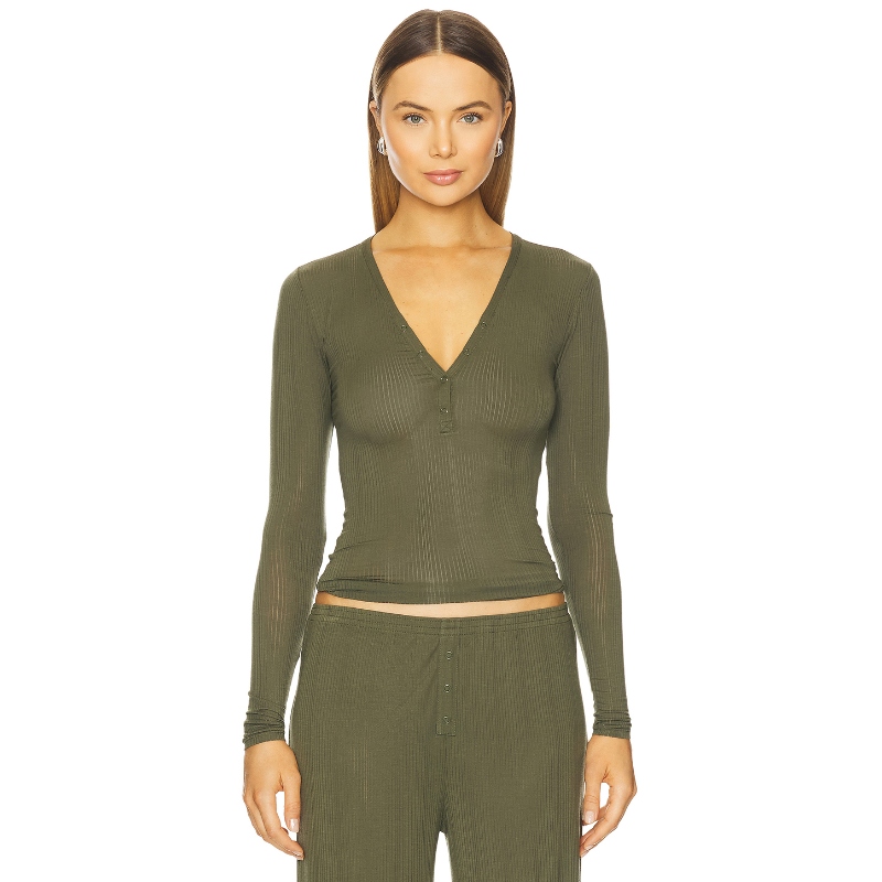 Negative Underwear WHIPPED 长袖上装 橄榄色 y2k辣妹风REVOLVE