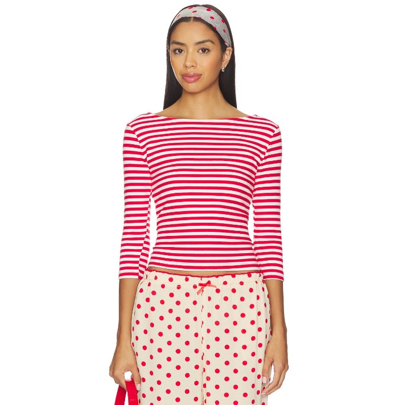 Lisa Says Gah NIA 上装 红色 y2k辣妹风REVOLVE小众新款