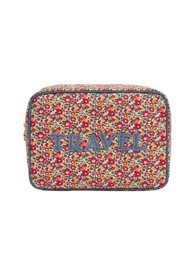 Stoney Clover Lane HAND EMBROIDERED TRAVEL LARGE POUCH 小袋