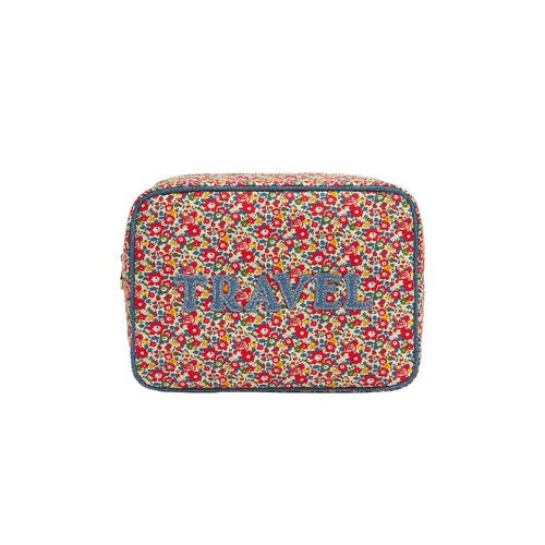 Stoney Clover Lane HAND EMBROIDERED TRAVEL LARGE POUCH 小袋
