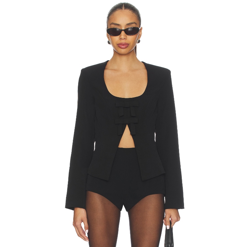 MORE TO COME ALICIA 上装 黑色REVOLVE小众新款