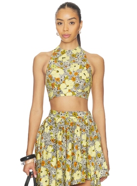 Alemais TOP 上装 黄色 y2k辣妹风REVOLVE小众新款