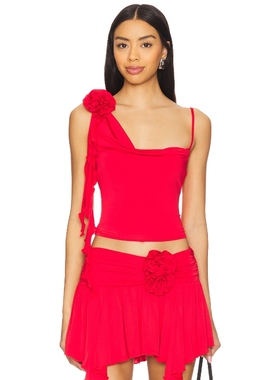 Lovers and Friends 上装 红色REVOLVE小众