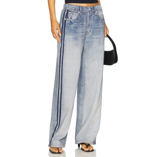 Rag & Bone Miramar Wide Leg Track Pant 蓝色 美式休闲风REVOLV