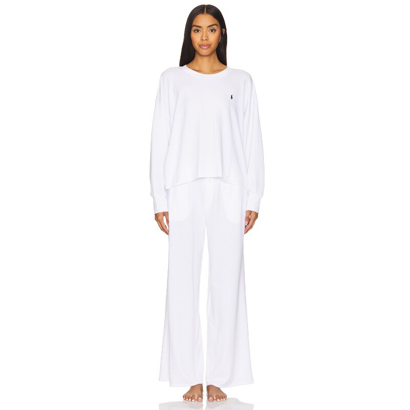 Polo Ralph Lauren Intimates情侣睡衣套装白色家居服REVOLVE