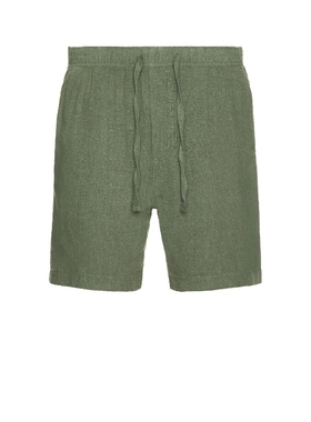 Faherty ESSENTIAL 短裤 绿色 运动复古风REVOLVE小众新款