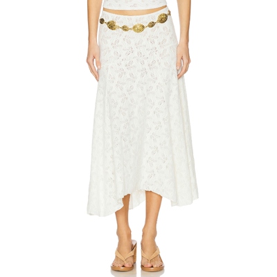 LIONESS TIDAL 半身裙 白色 性感风REVOLVE小众新款